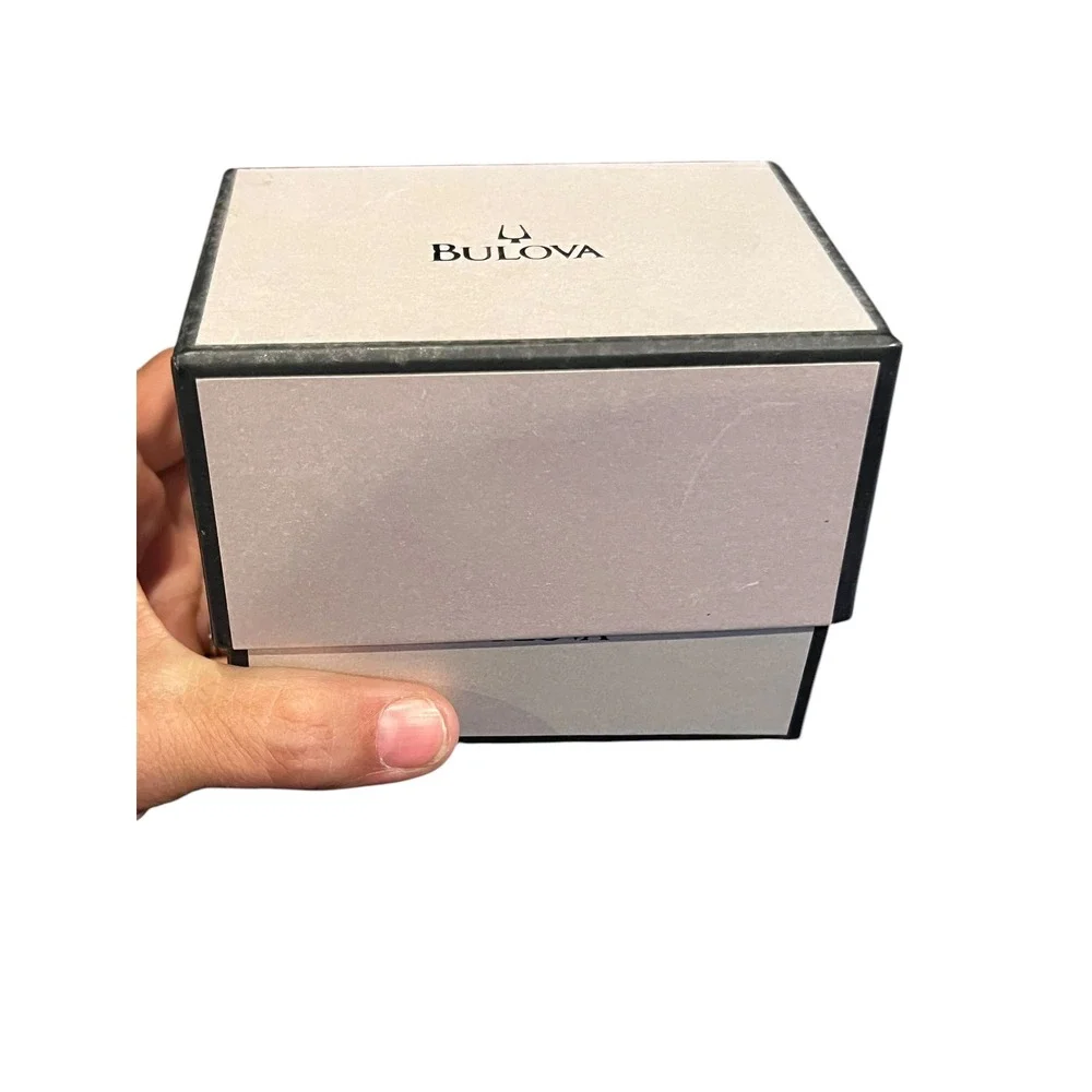 Bulova Two-Tone Silver Gold Dress‎ Watch Stainless Steel Water Resistant C937521